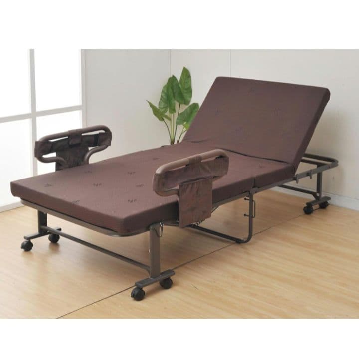 KS3　山善　YAMAZEN　折りたたみベッド　シングル　ダークブラウン　Y