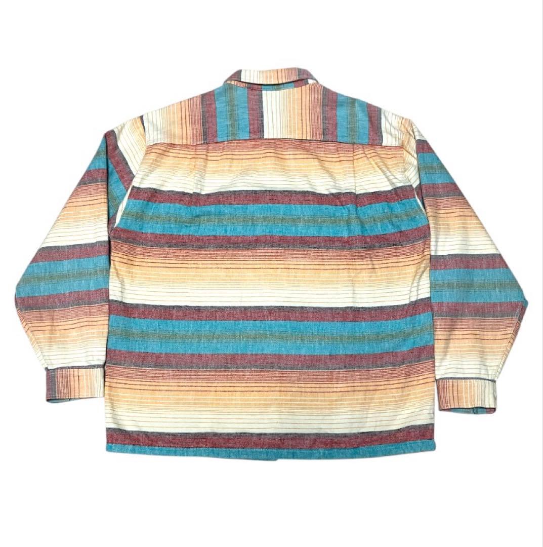 Patagonia ネイティブ柄 サニーストライプ ポルトガル製 ネルシャツ M