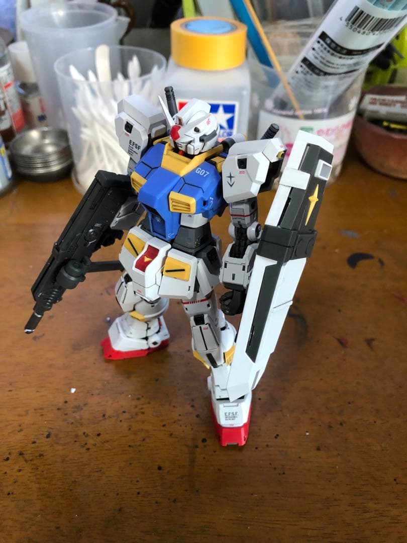 海外製プラモデル　1/144改造パーツ使用　ガンダム7号機