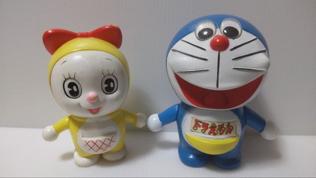 絶版 昭和 1979年 ドラえもん ドラミちゃん ソフビ ポピー フィギュア