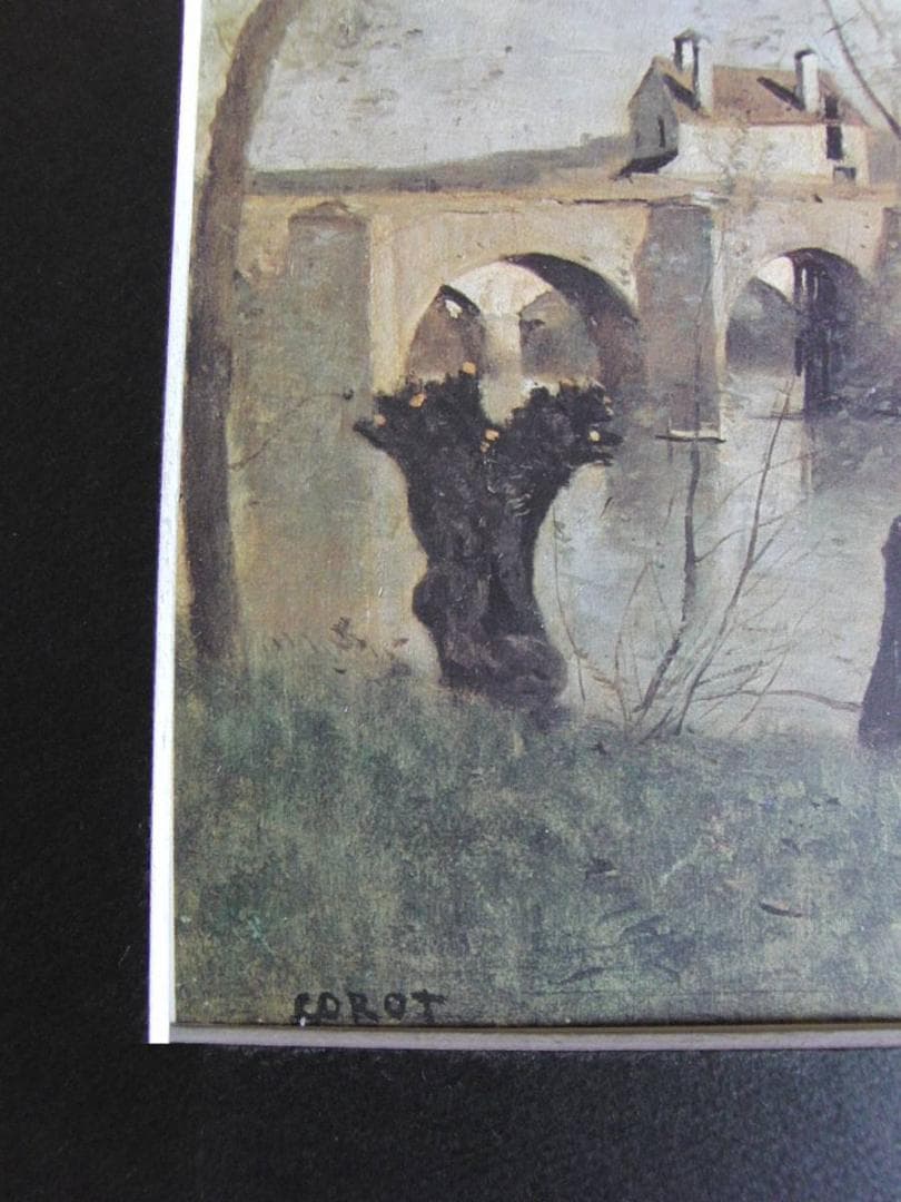 ジャン＝バティスト・カミーユ・コロー、【マント風景】、希少な額装用