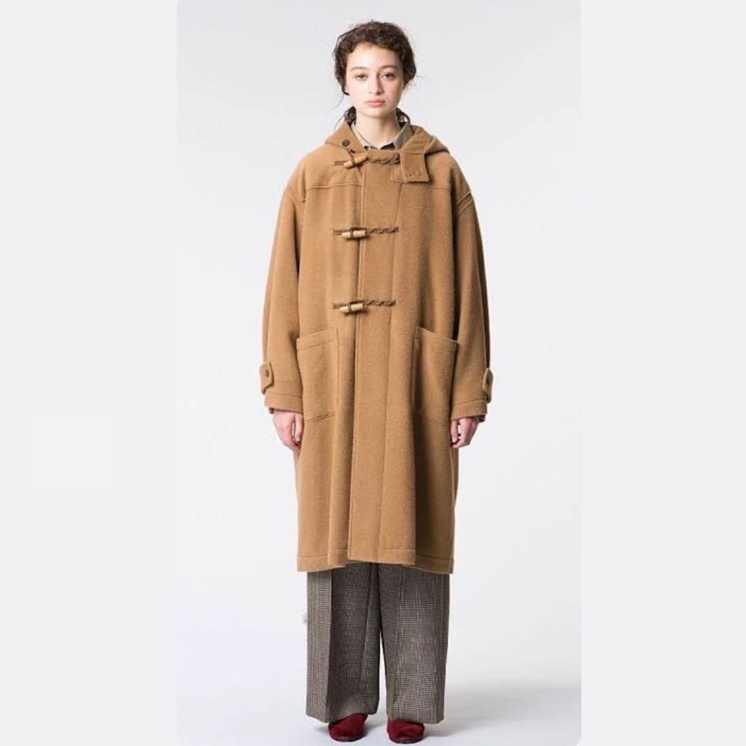 18AW オーラリー ベビーキャメル モッサー ビッグ ダッフルコート