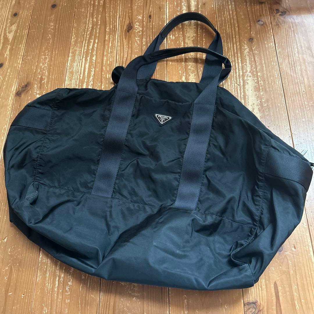 PRADA ブラック ボストンバッグ正規品