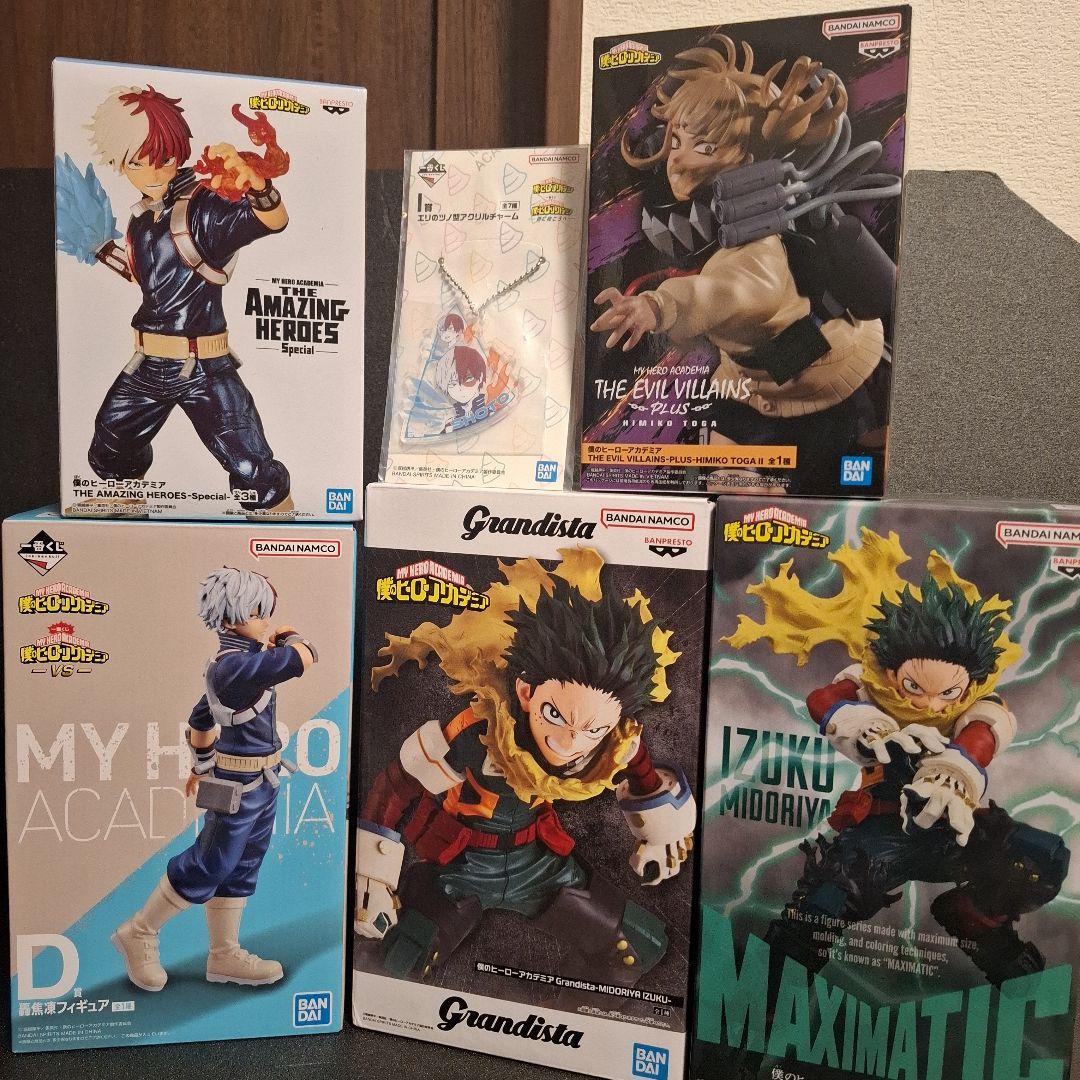 僕のヒーローアカデミア 轟焦凍 緑谷出久 トガヒミコ フィギュア セット