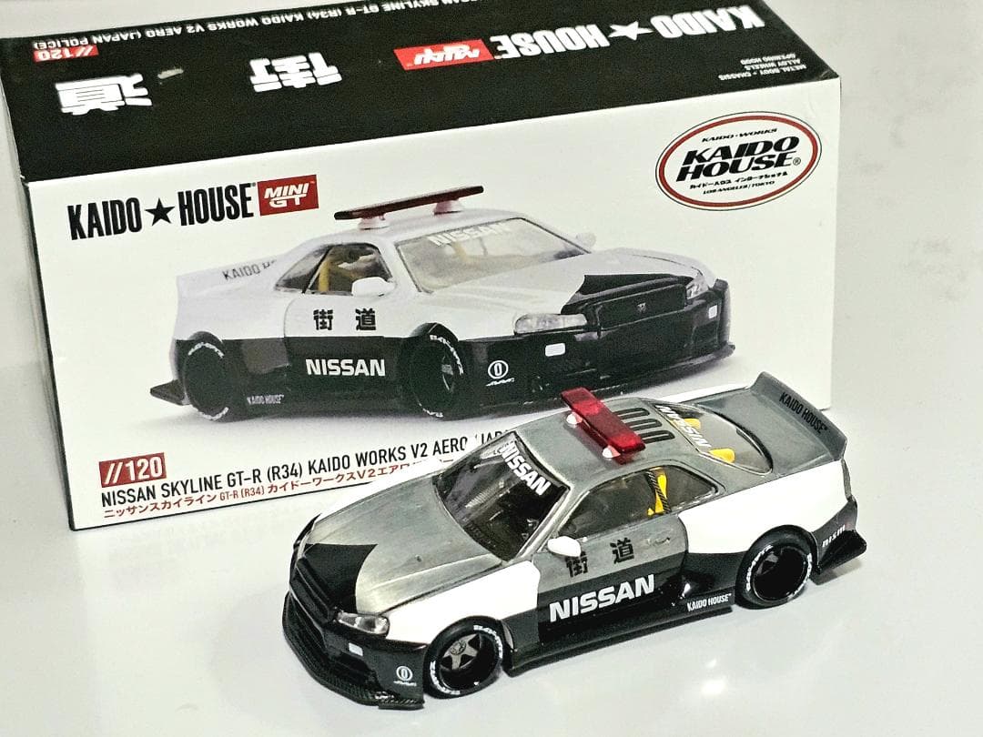 MINI GT 街道ハウス R34 街道ワークス V2 AERO CHASE