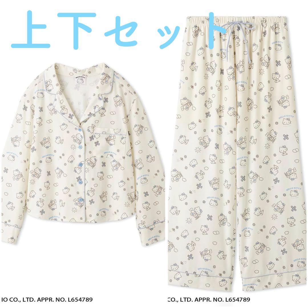 【新品】スナイデルホーム　キティ総柄　パジャマ上下　シャツ ロングパンツ Amazon | スナイデルホーム ハローキティ 総柄ショートパンツ パジャマ