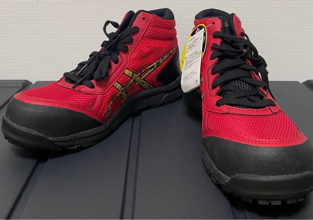 e*ん様 安全靴　FCP104 トゥルーレッド×ゴールド　26.0cm