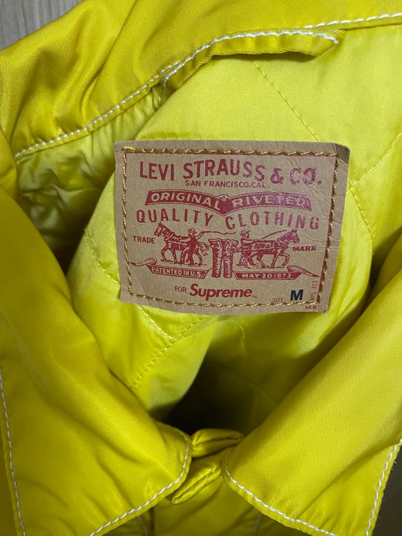 Supreme Levis Nylon Trucker Jacket イエロー - メルカリ