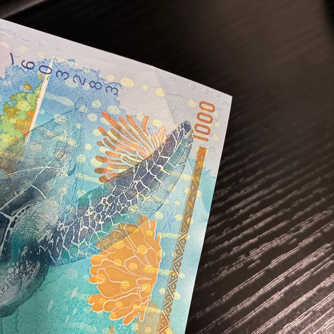 モルディブ 1000ルフィア（MVR）紙幣（海亀・ジンベイザメ） - メルカリ