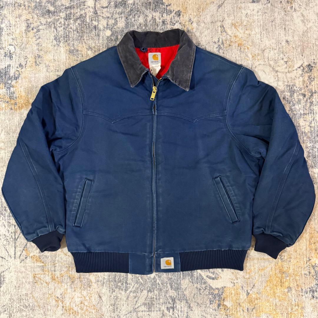 ナイスフェード ネイビー】 カーハート サンタフェジャケット - メルカリ