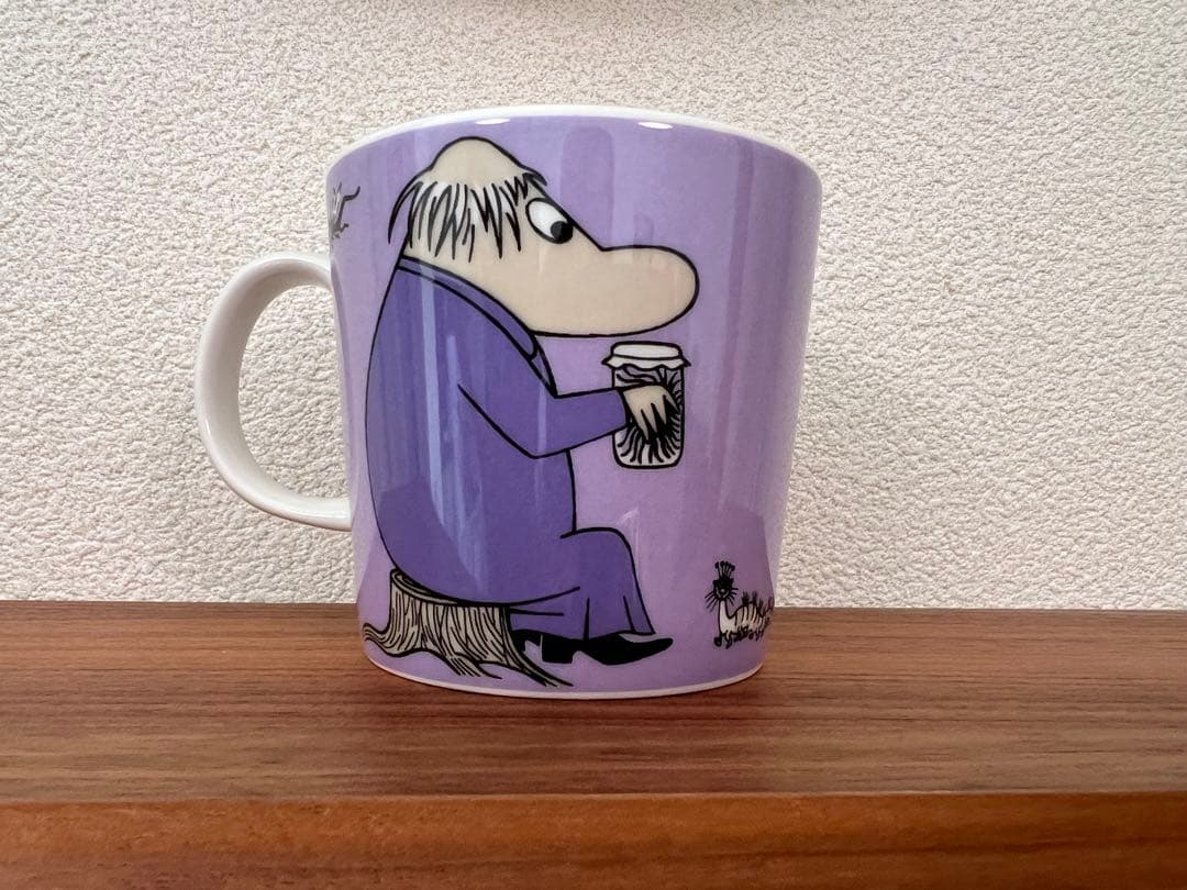 ムーミン　アラビア　マグカップ　ヘムレンさん　旧ロゴ アラビア / ARABIA ムーミン 「ヘムレン」 マグカップ パープル 廃盤