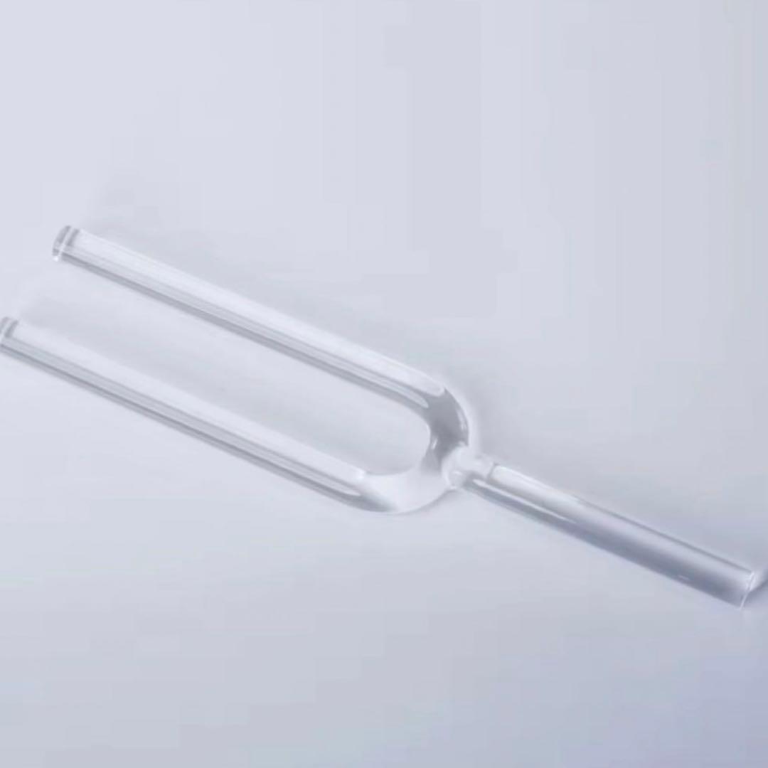 クリスタル 音叉 直径10mm 全長24cm ヒーリング 癒し リラクゼーション
