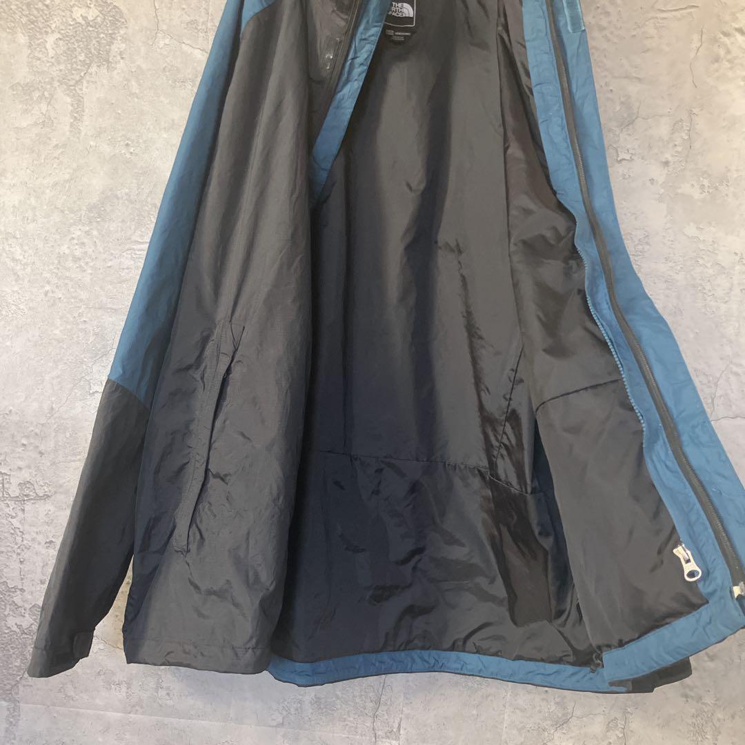 ザノースフェイス ハイベント マウンテンパーカー ナイロン 黒×青