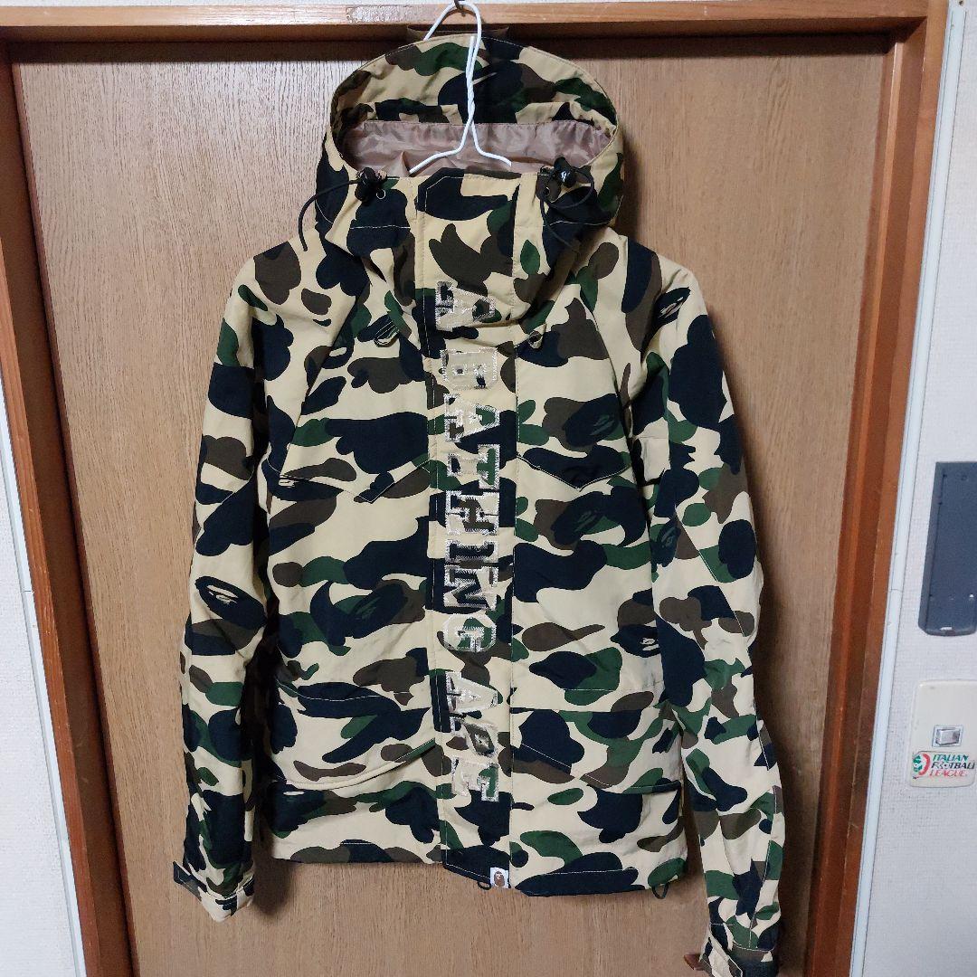 激レア エイプ 最初期 スノボジャケット キムタク 1stカモ サイズS