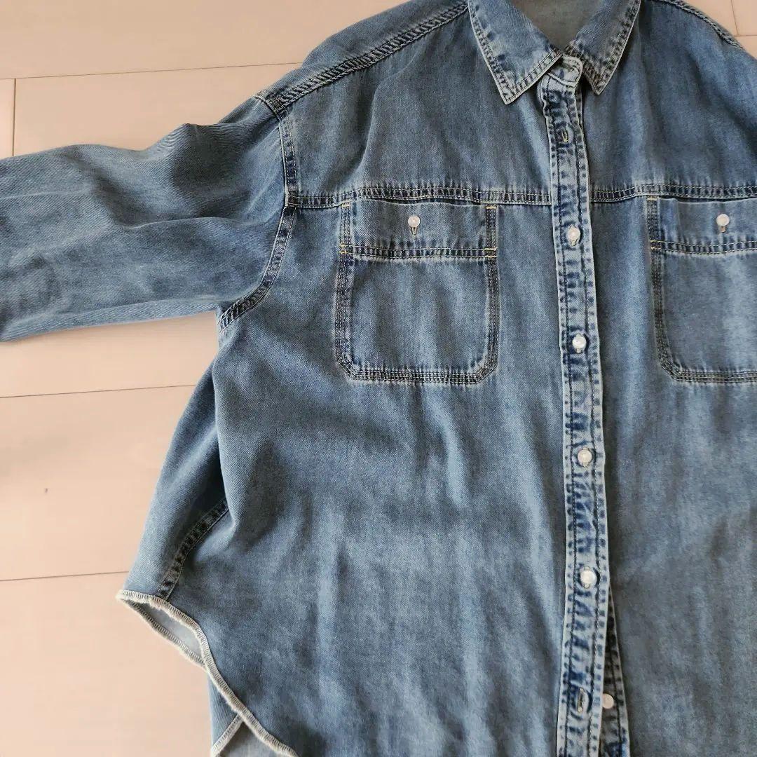 人気完売商品！新品 DOUDOU リヨセルデニムシャツ 2025年購入 ドゥドゥ