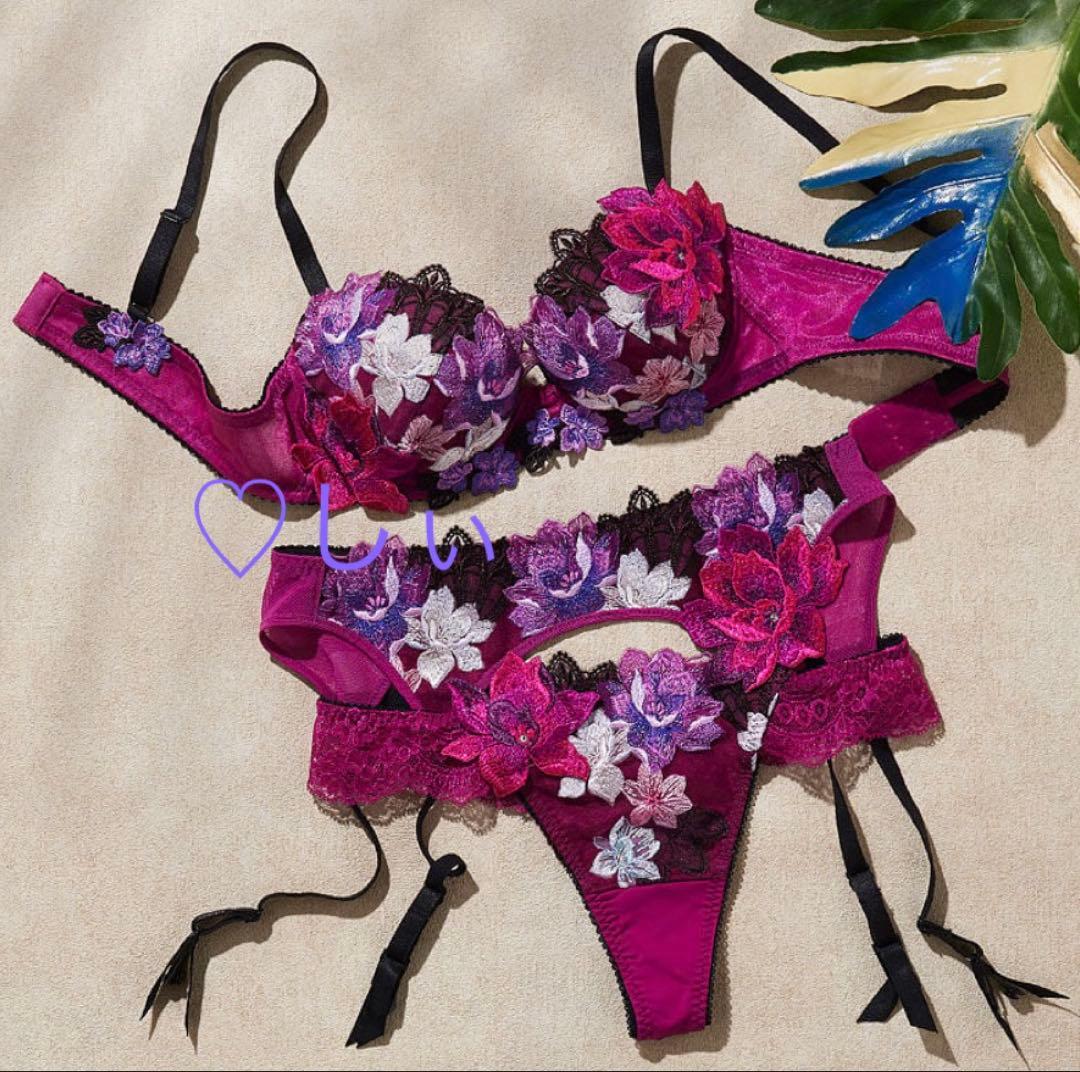 新品タグ付き サルート 30G P-UPブラ F65 ＆ ショーツ M VI 紫 - メルカリ