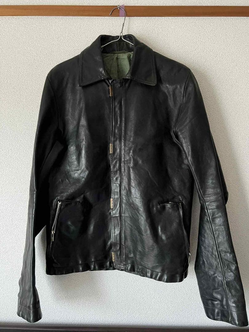 ジャケット・アウター Carol Christian Poell ScarstitchedJacket Object Dyed Lined Scarstitch Leather Jacket – The Library 1994