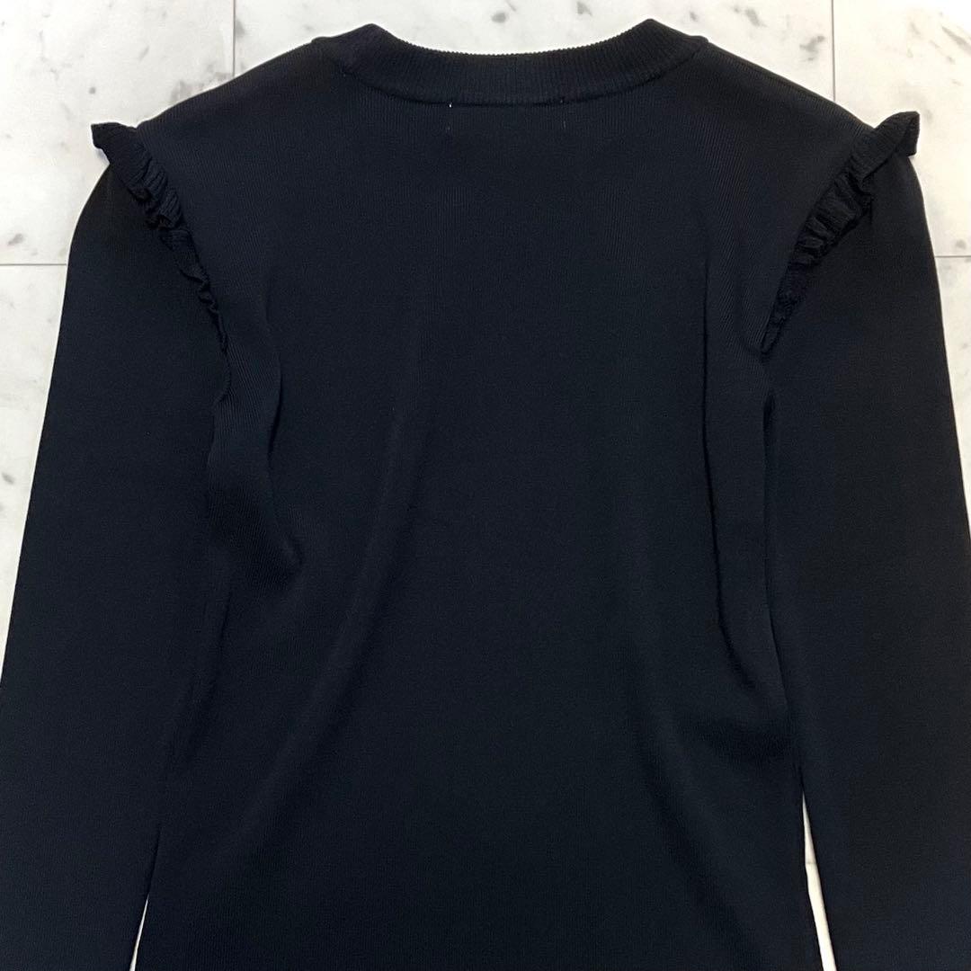 極美品 ボーダーズアットバルコニー ベーシックボーダートップニット