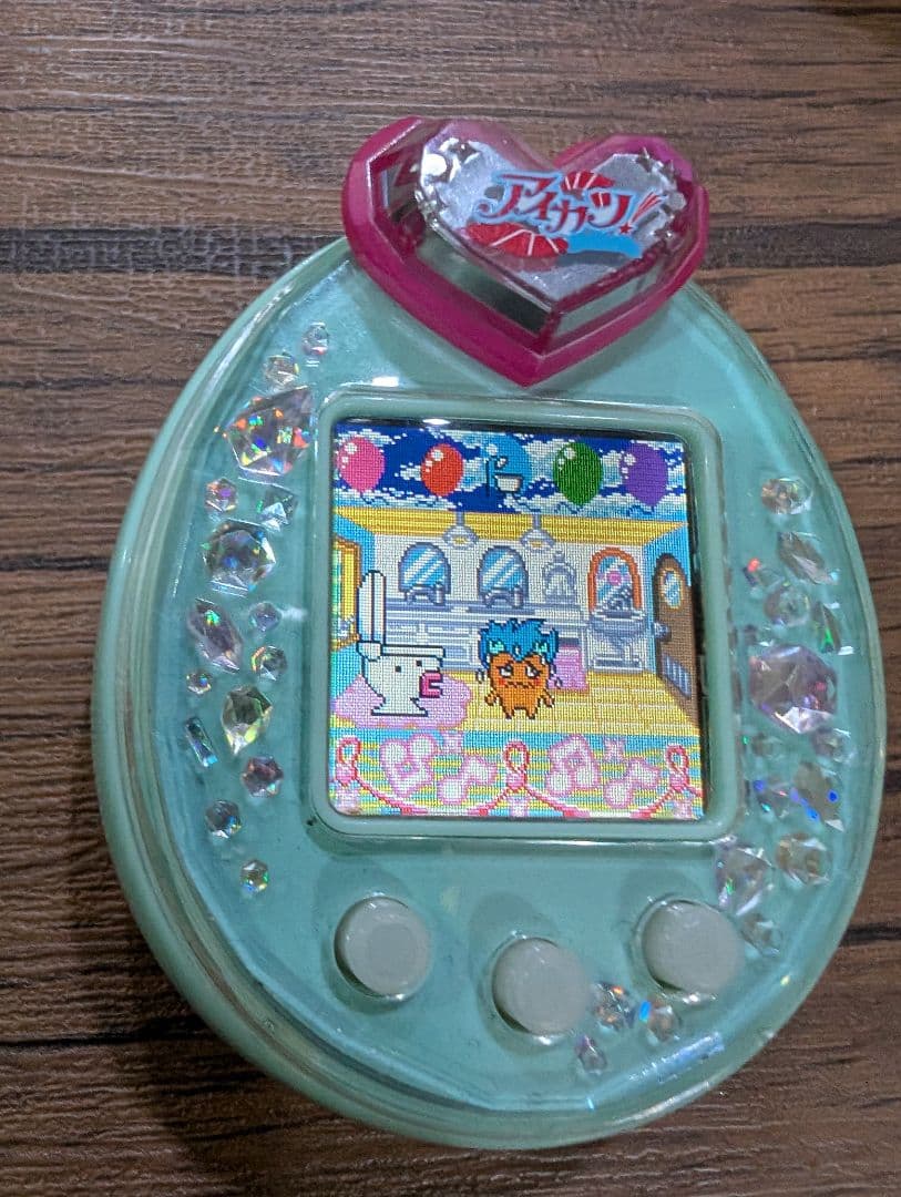 【動作確認済み】たまごっちピース Tamagotchi P's 緑 アイカツ