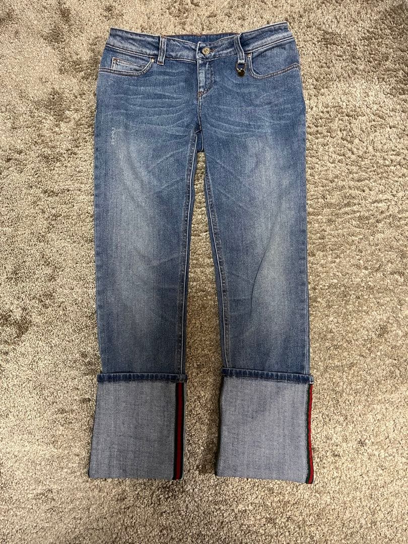 GUCCI シェリーラインデニム チャーム イタリア製 40 - メルカリ