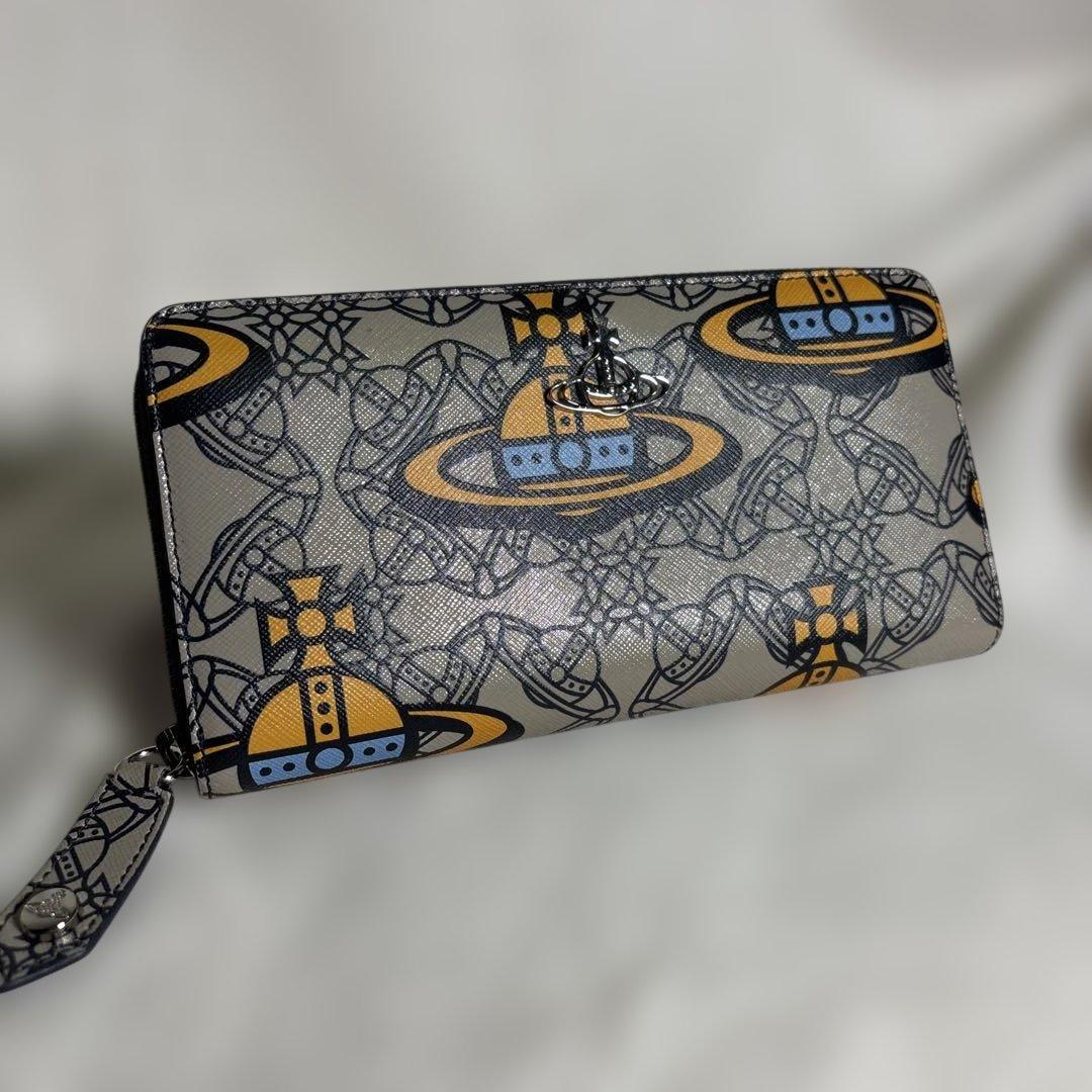 Vivienne Westwood 長財布　総柄　ケント　ラウンドジップ