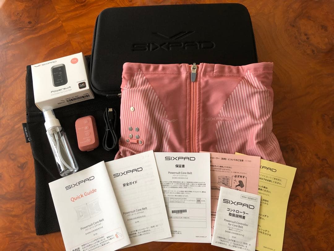 ［美品］SIXPADパワースーツコアベルト 専用コントローラー付き Sサイズ