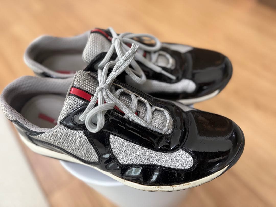 【早い者勝ち！】PRADA スニーカー ブラック/グレー 102563132a.jpg