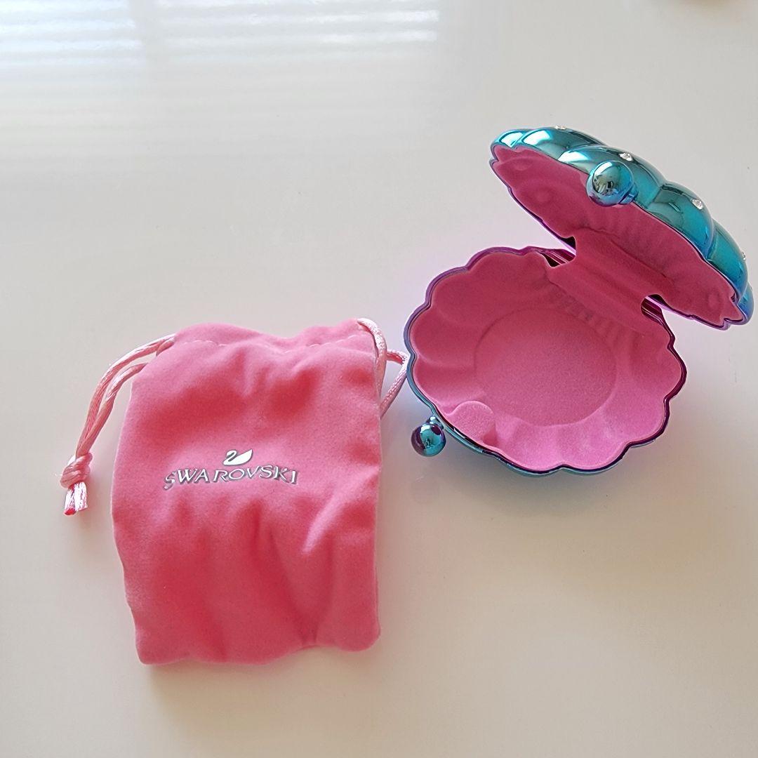 非売品 Swarovski スワロフスキー 貝殻 アクセサリーケース ノベルティ