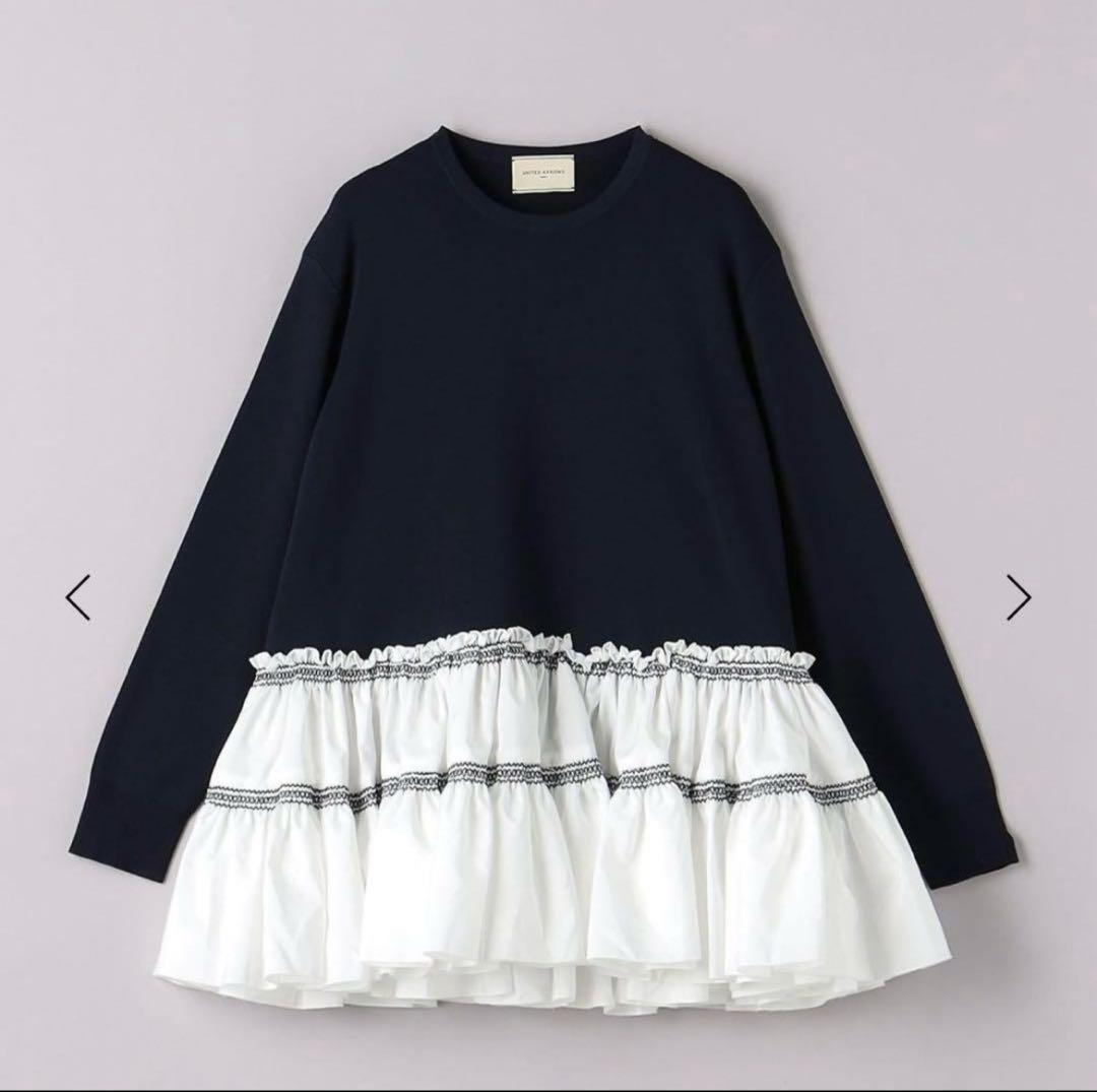 美品✨ ユナイテッドアローズエンブロ ティアード コンビニット - メルカリ