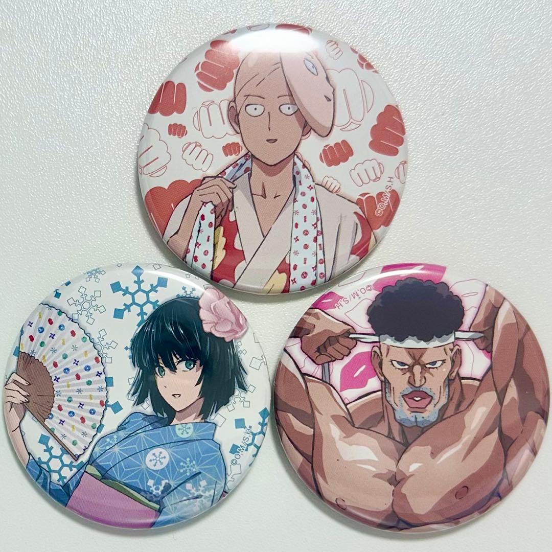 ワンパンマン サイタマ 地獄のフブキ ぷりぷりプリズナー 缶バッジ 秋祭り