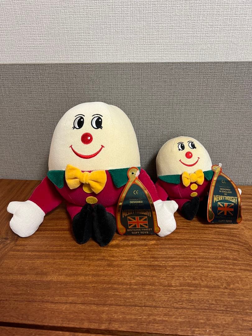 Merrythought ハンプティ・ダンプティ たまごぬいぐるみ 大小セット