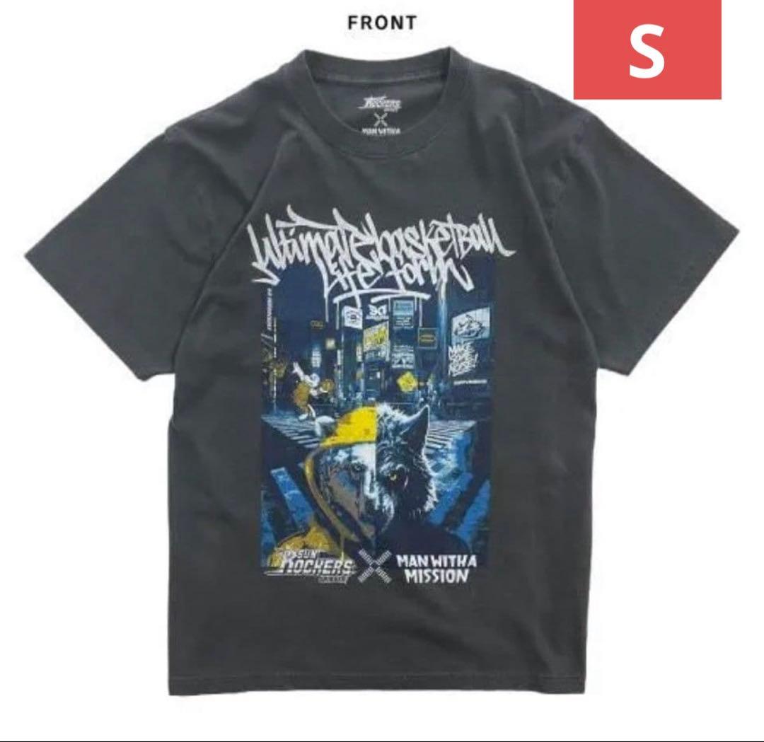 SUN ROCKERS × MAN WITH A MISSION Tシャツ S NEW GOODS】3/9（月）仙台89ERS戦販売開始 MAN WITH A MISSIONコラボ