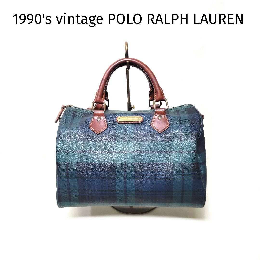 希少 90's vintage Polo Ralph Lauren ミニボストン