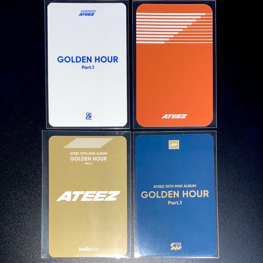 ATEEZ サン トレカ セット 4枚 GOLDEN HOUR - メルカリ