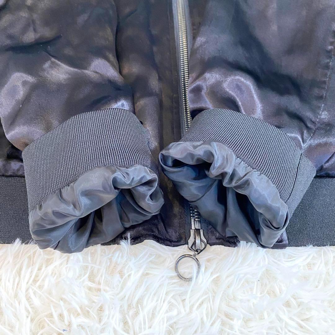 ZARA ザラ XL スカジャン ブラック 黒 刺繍 虎 タイガー レーヨン