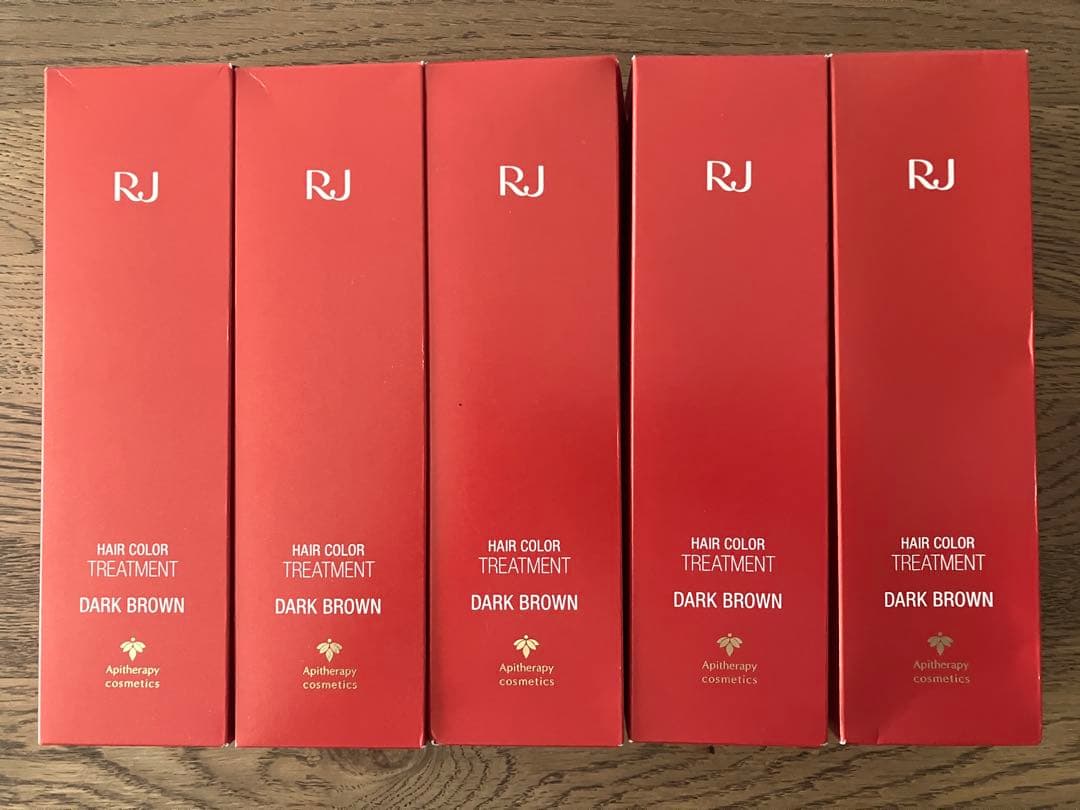 【新品】山田養蜂場　RJ ヘアカラートリートメント ダークブラウン 5本セット 山田養蜂場 RJヘアカラートリートメント ダークブラウン 210g 白髪染め