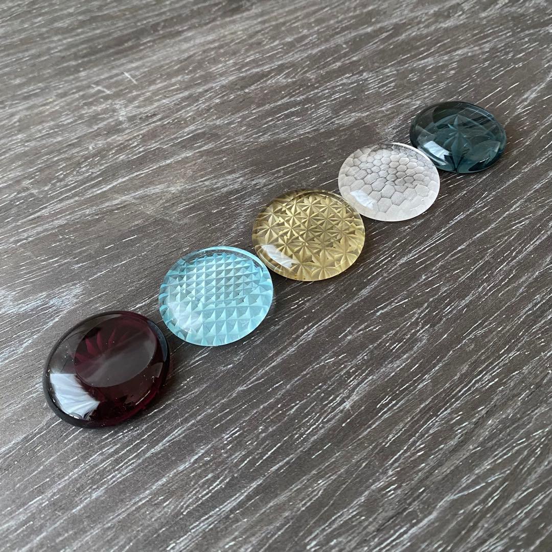 Sghr スガハラ 江戸切子 ガラス 箸置き 5個セット