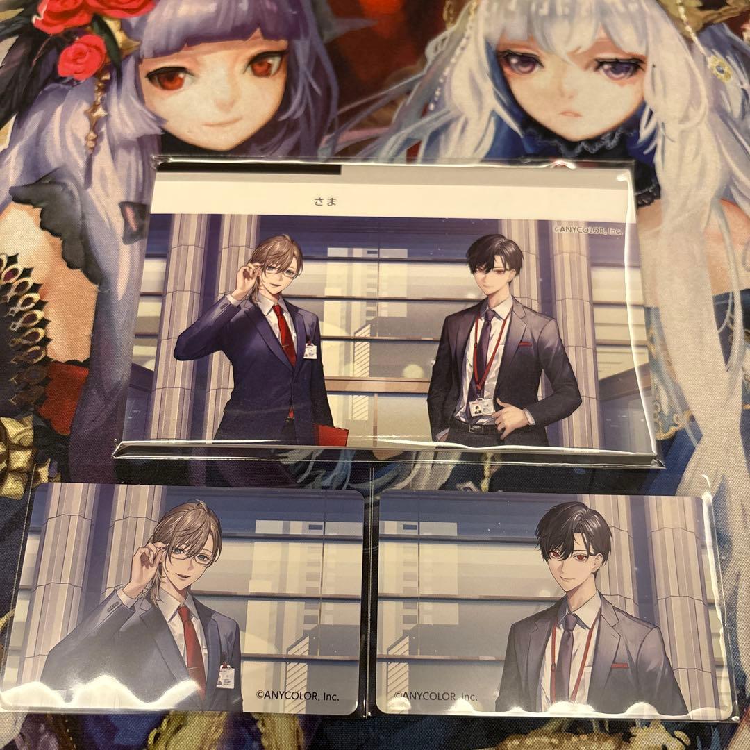 三菱UFJ銀行 にじさんじ コラボ 叶 葛葉 通帳風ノート 名刺風カード
