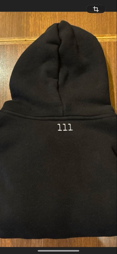 111　ジップアップパーカー PK-1　ブラック　S