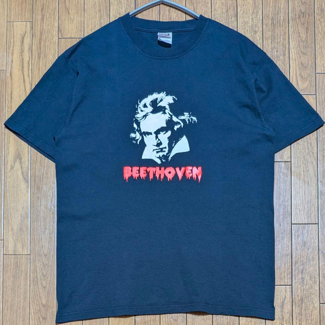 00s ピエール瀧とベートーベン　 2003ツアーＴシャツ 半袖Ｔシャツ　M　黒