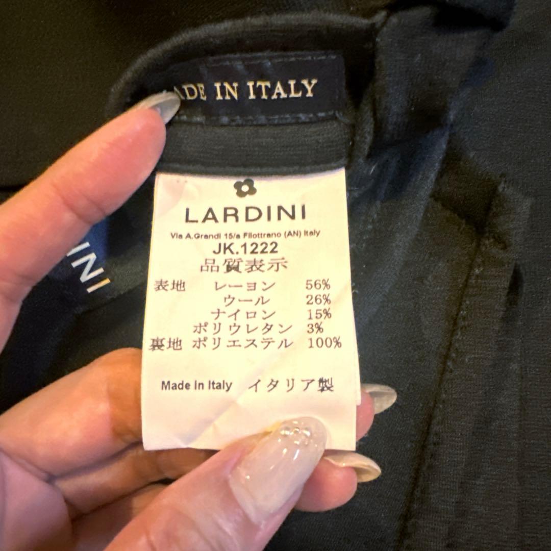 LARDINI 🎽 ウールジャケット ブラック 46 Mサイズ
