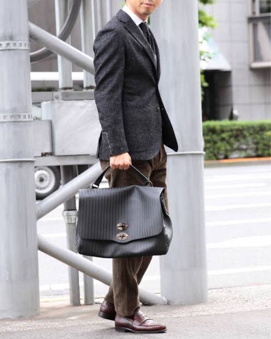 美品】ザネラート POSTINA L カミシミアブランディーン 紺色 - メルカリ