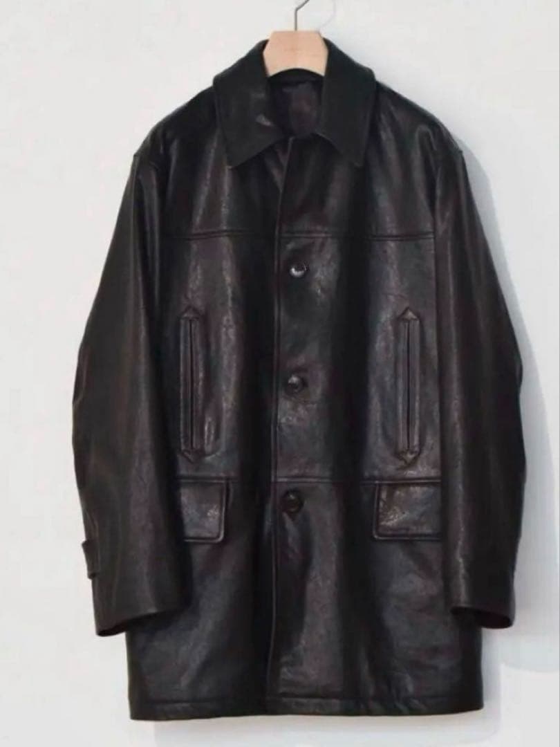 最安値　22AW COMOLI コモリ ラムレザー コート カーコート サイズ1