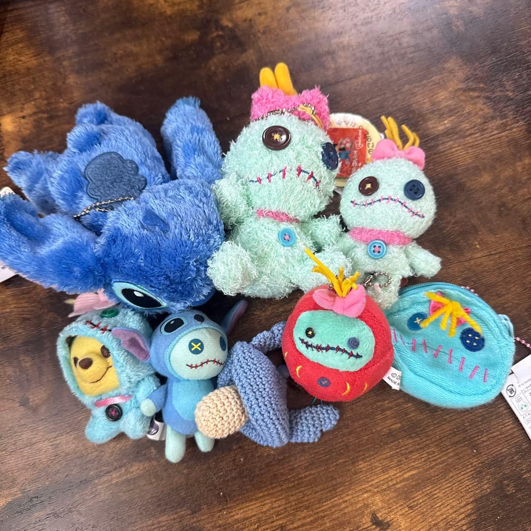 ディズニーキャラクター スティッチ スクランプぬいぐるみ