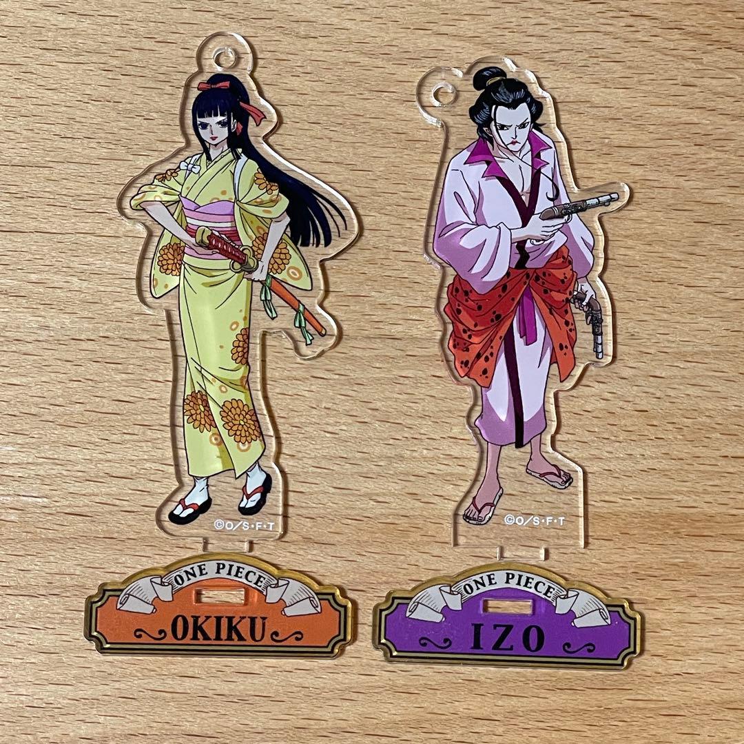 ワンピース アクリルdeカード イゾウ お菊 セット - メルカリ