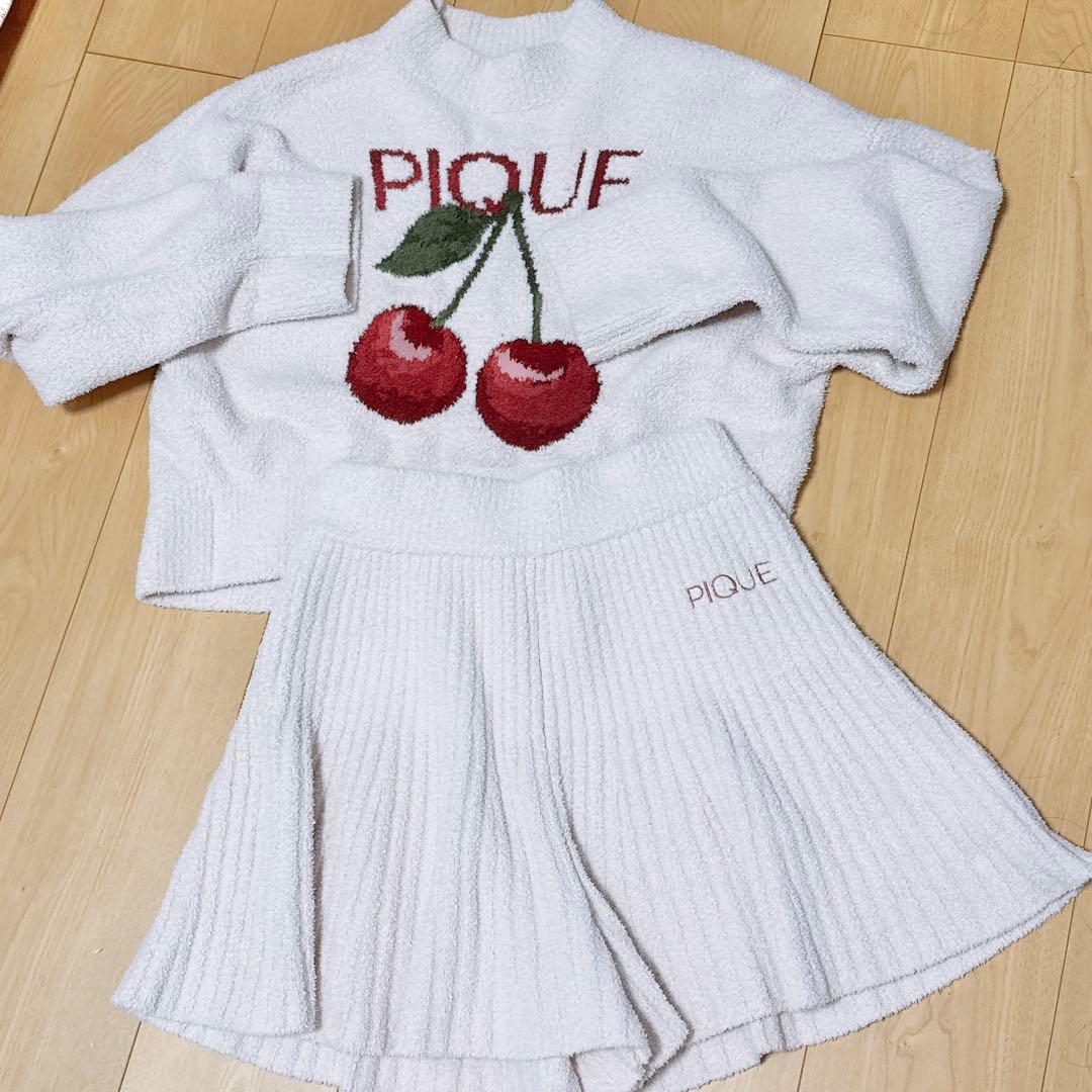 【完売品】gelato pique ジェラピケ チェリージャガードプルオーバー