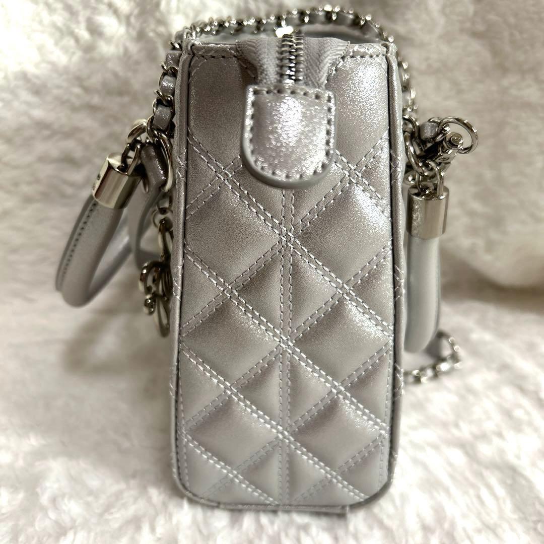 美品】RANDA（ランダ） 2WAYキルティングバッグ （SILVER） - メルカリ