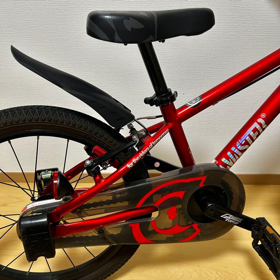 文京区引取り限定】d-bike MASTAR+ 18インチ 赤 前カゴ付き - メルカリ
