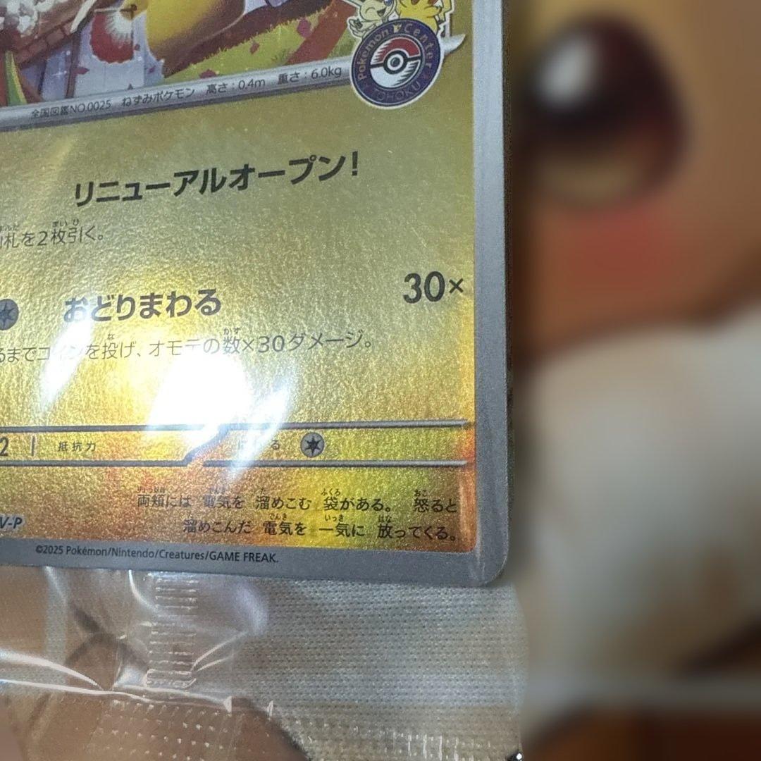 トウホクのピカチュウ 未開封 センタリング○