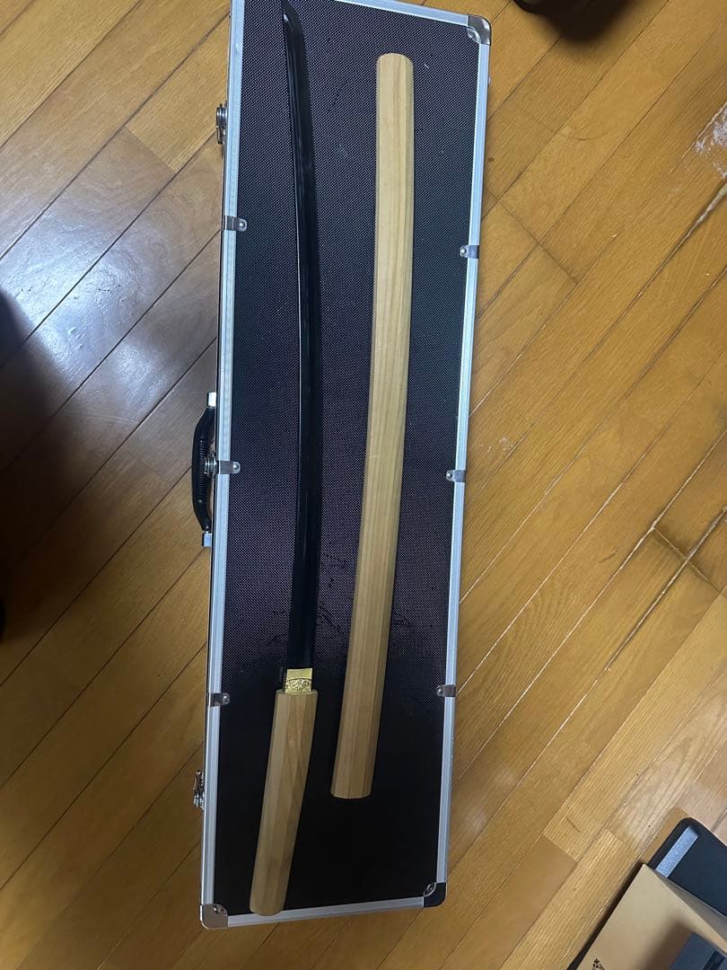 日本刀 黒色刃 無名　模造刀